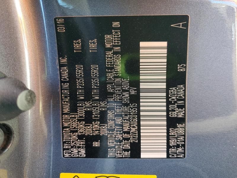 2016 LEXUS RX 350 BASE 13