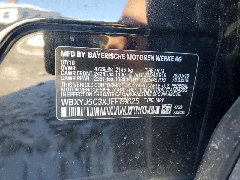2018 BMW X2 XDRIVE28I XDRIVE28I 12