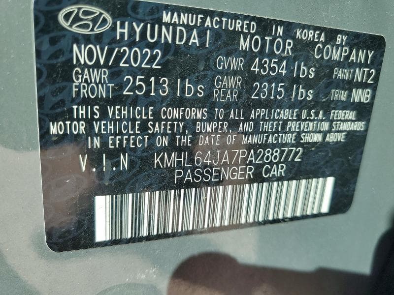 2023 HYUNDAI SONATA SEL 12