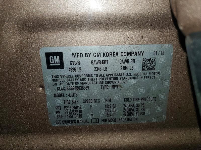 2018 BUICK ENCORE PREFERRED II PREFERRED II 14