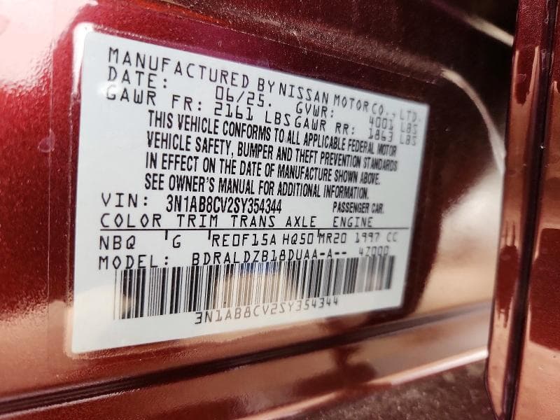 2025 NISSAN SENTRA SV 12