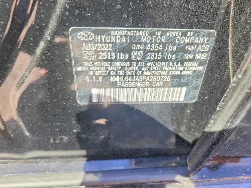 2023 HYUNDAI SONATA SEL SEL 12