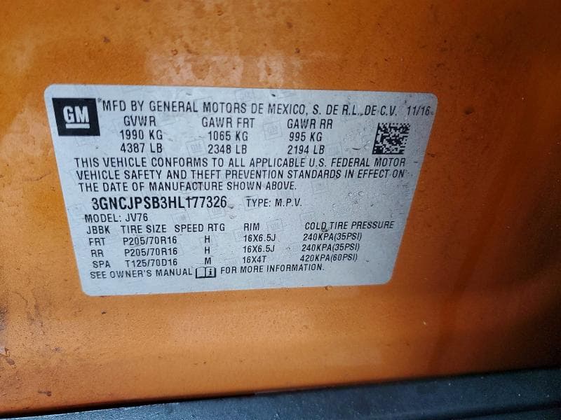 2017 CHEVROLET TRAX 1LT 13