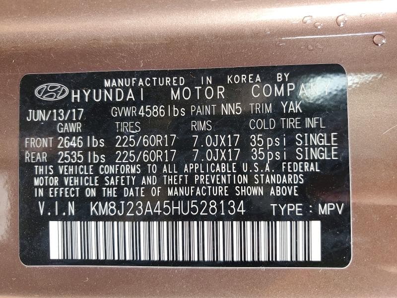 2017 HYUNDAI TUCSON SE 12