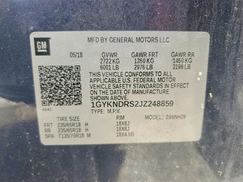 2018 CADILLAC XT5 LUXURY LUXURY 14