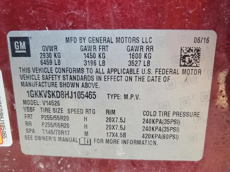 2017 GMC ACADIA LIMITED SLT-2 SLT-2 13