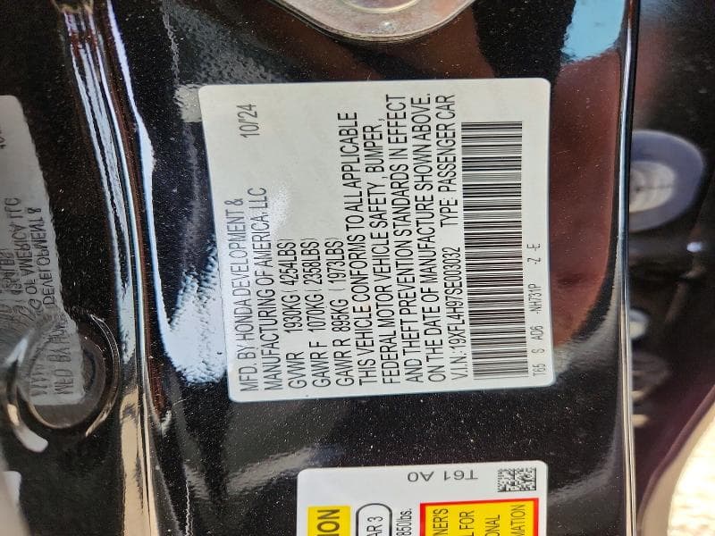 2025 HONDA CIVIC SPORT TOURING SPORT TOURING 12
