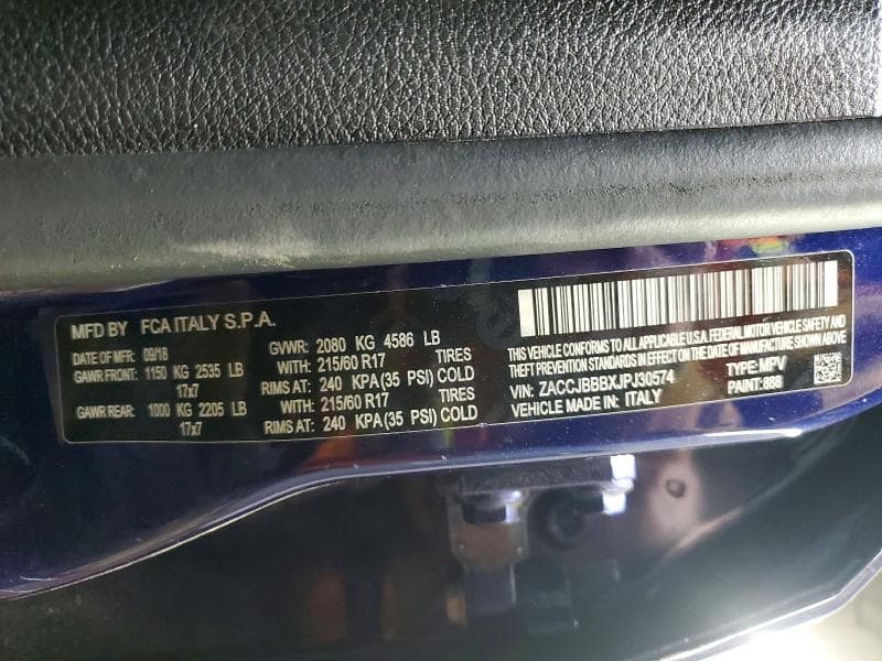2018 JEEP RENEGADE LATITUDE 13
