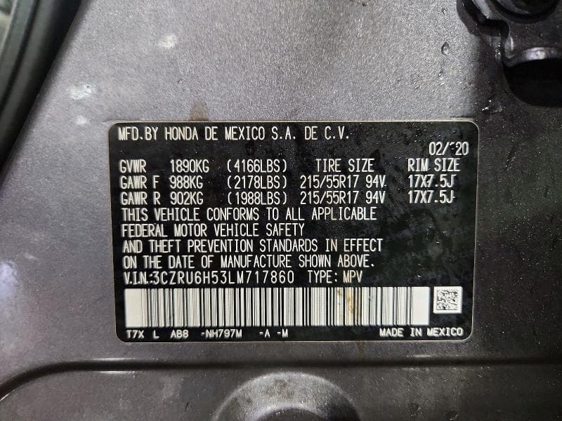 2020 HONDA HR-V EX EX 13
