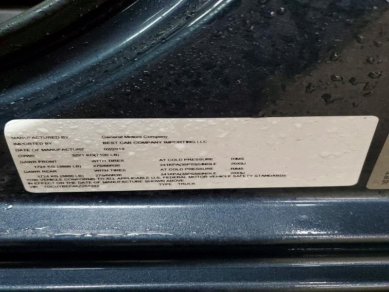 2019 CHEVROLET SILVERADO K1500 CUSTOM 12