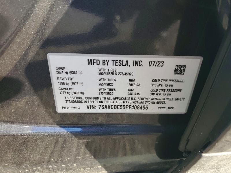 2023 TESLA MODEL X 13