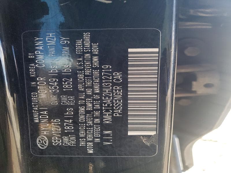 2017 HYUNDAI ACCENT SE SE 13