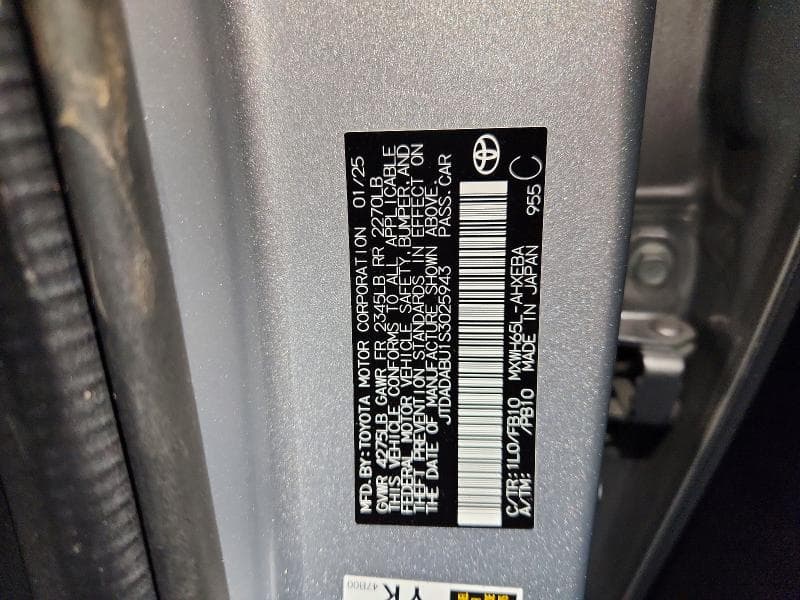 2025 TOYOTA PRIUS LE 13