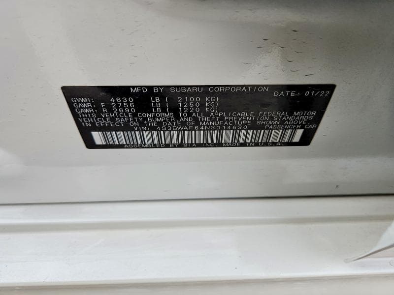 2022 SUBARU LEGACY PREMIUM PREMIUM 13