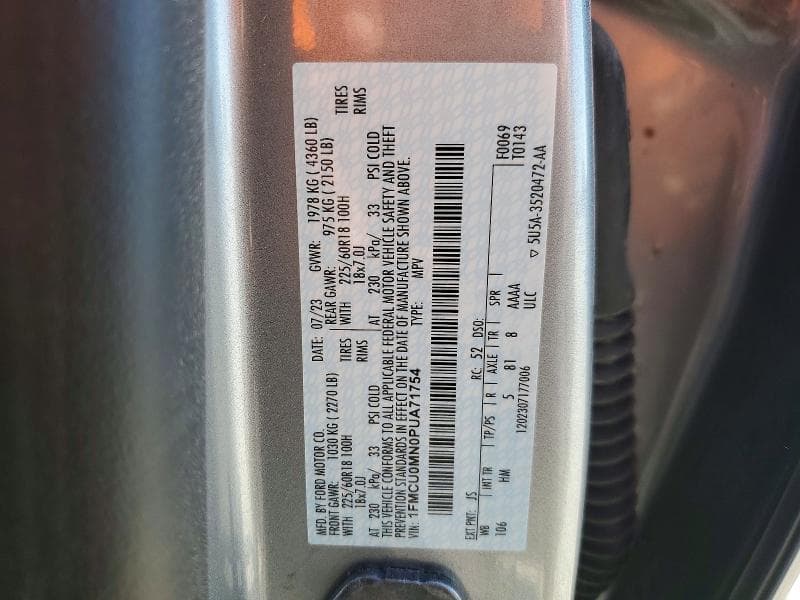 2023 FORD ESCAPE ST LINE 13