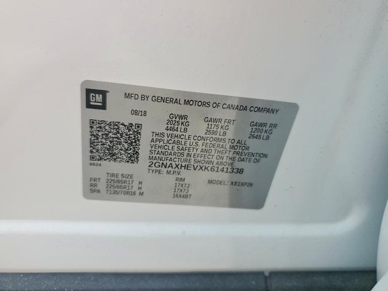 2019 CHEVROLET EQUINOX 13