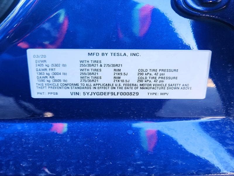 2020 TESLA MODEL Y 12