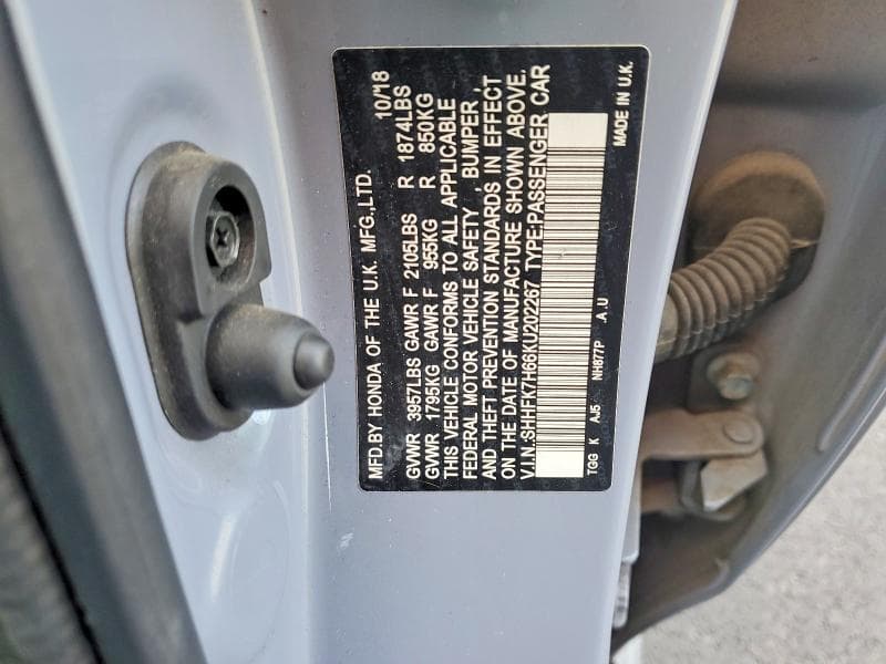 2019 HONDA CIVIC EX EX 12