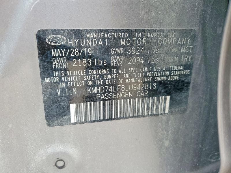 2020 HYUNDAI ELANTRA SE 12