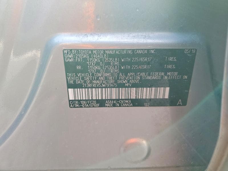 2018 TOYOTA RAV4 XLE XLE 13