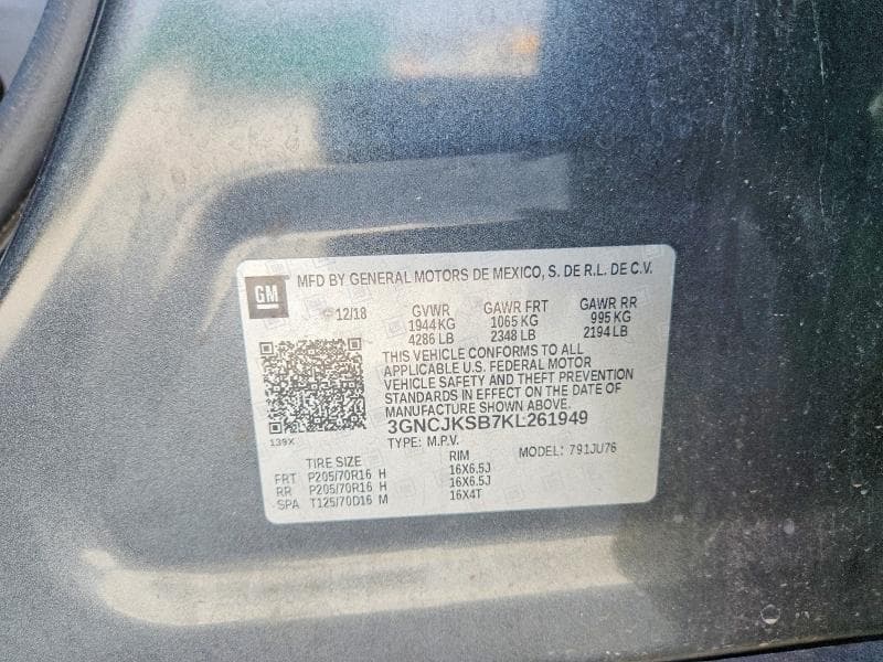 2019 CHEVROLET TRAX LS LS 13