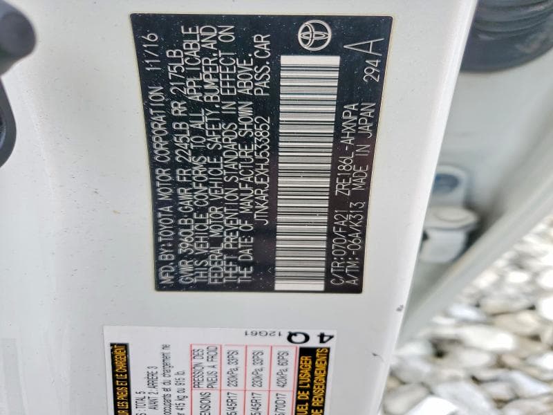 2017 TOYOTA COROLLA IM BASE 12