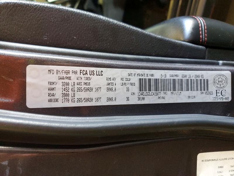 2018 DODGE DURANGO GT GT 13