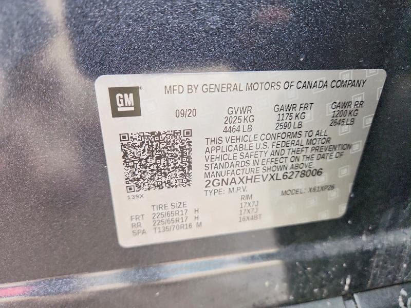 2020 CHEVROLET EQUINOX LS LS 14