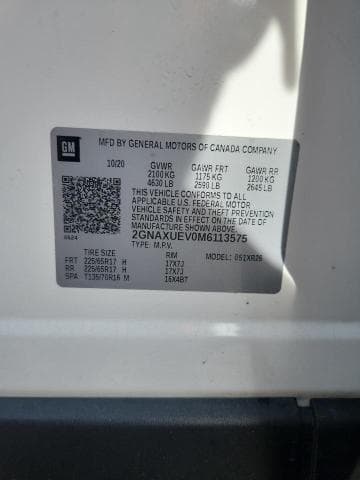 2021 CHEVROLET EQUINOX LT LT 13