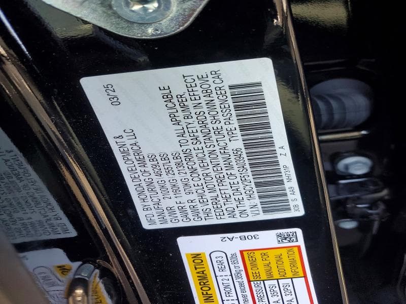 2025 HONDA ACCORD HYBRID SPORT HYBRID SPORT 12