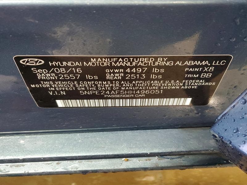 2017 HYUNDAI SONATA SE 13