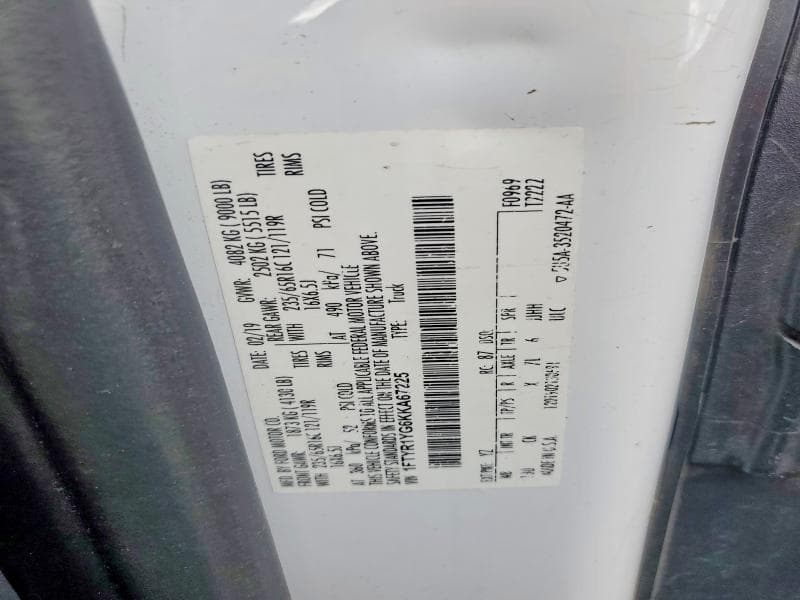 2019 FORD TRANSIT T-250 12