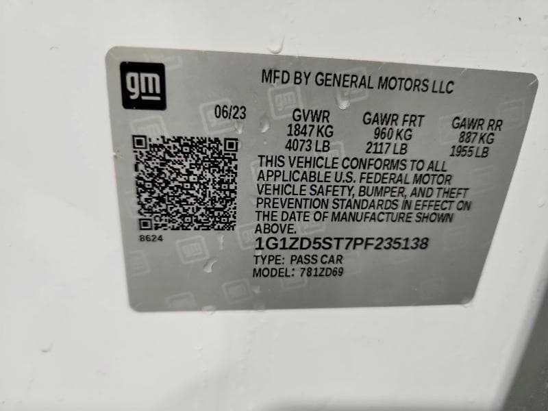 2023 CHEVROLET MALIBU LT 12