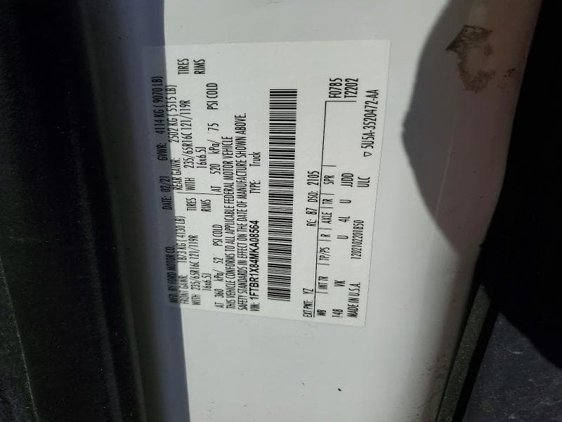 2021 FORD TRANSIT 250 DELIVERY VAN 13