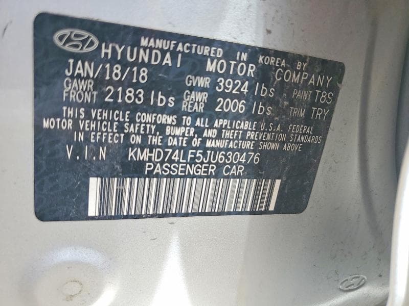 2018 HYUNDAI ELANTRA SE SE 12