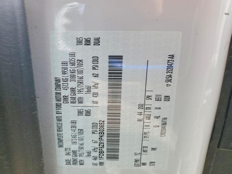 2023 FORD TRANSIT DELIVERY TRUCK UNKNOWN 12