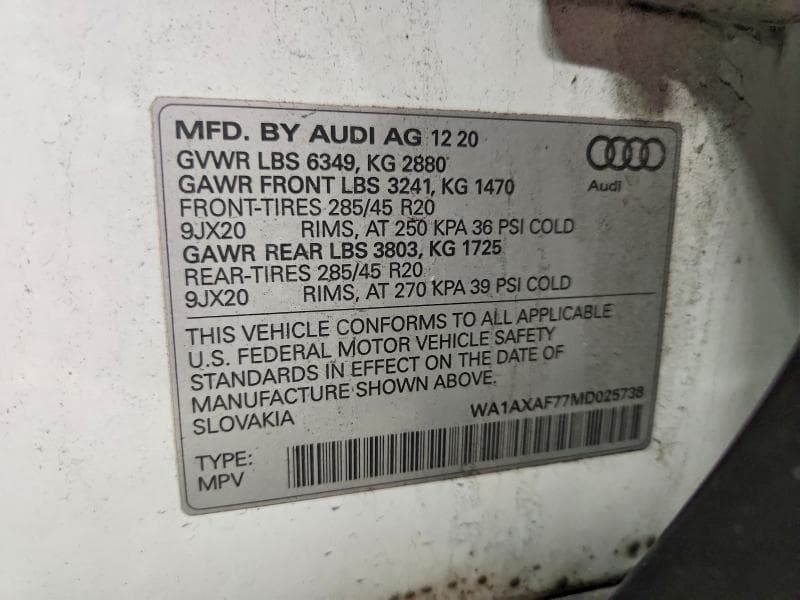 2021 AUDI Q7 PREMIUM PREMIUM 14