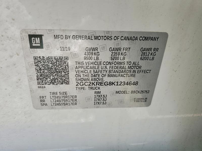 2019 CHEVROLET SILVERADO K2500 HEAVY DUTY 12