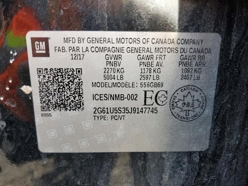 2018 CADILLAC XTS 12