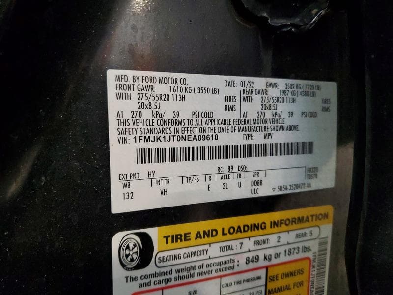 2022 FORD EXPEDITION MAX XLT MAX XLT 14