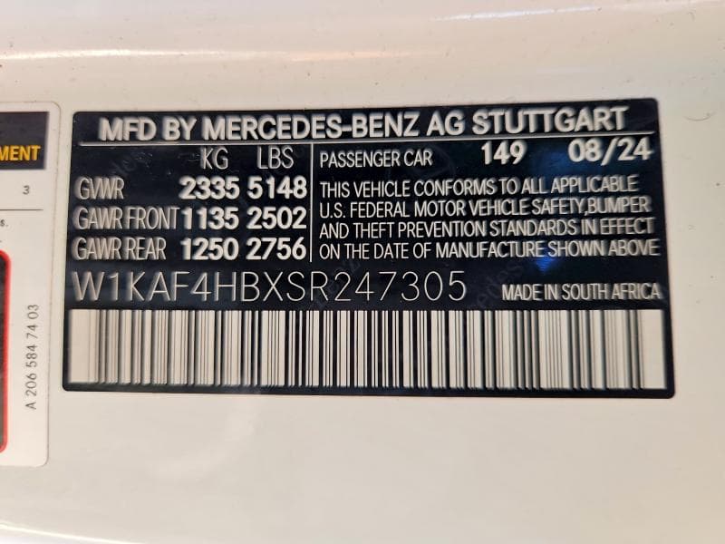 2025 MERCEDES-BENZ C 300 4MATIC 300 4MATIC 13