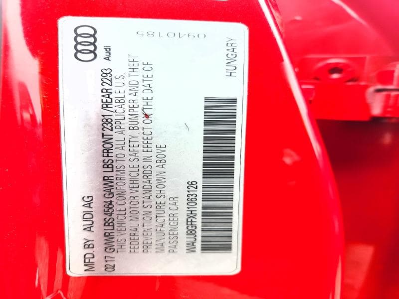 2017 AUDI A3 PREMIUM PLUS 12