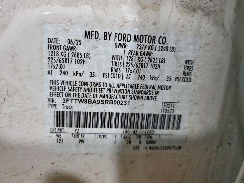 2025 FORD MAVERICK XL XL 12