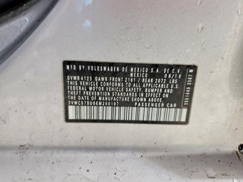 2019 VOLKSWAGEN JETTA S S 12