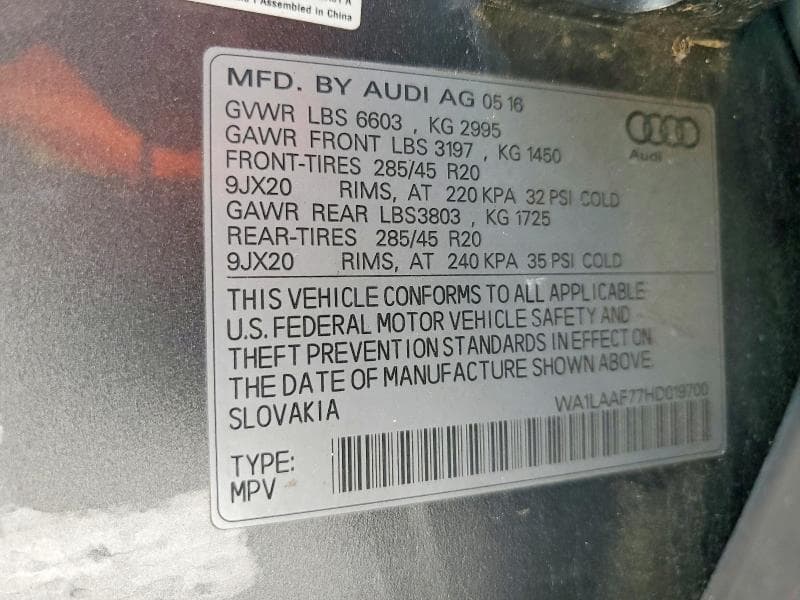 2017 AUDI Q7 PREMIUM PLUS 13