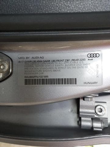 2018 AUDI A3 PREMIUM 12