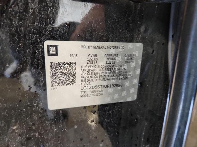 2018 CHEVROLET MALIBU LT 12