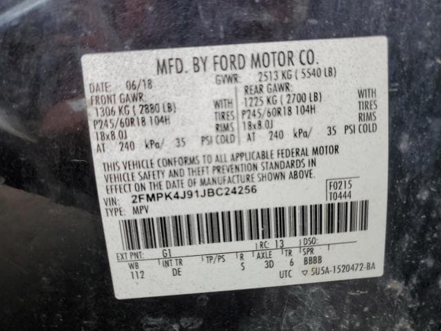 2018 FORD EDGE SEL SEL 14