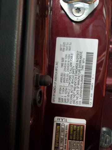 2017 HONDA CR-V EXL 14