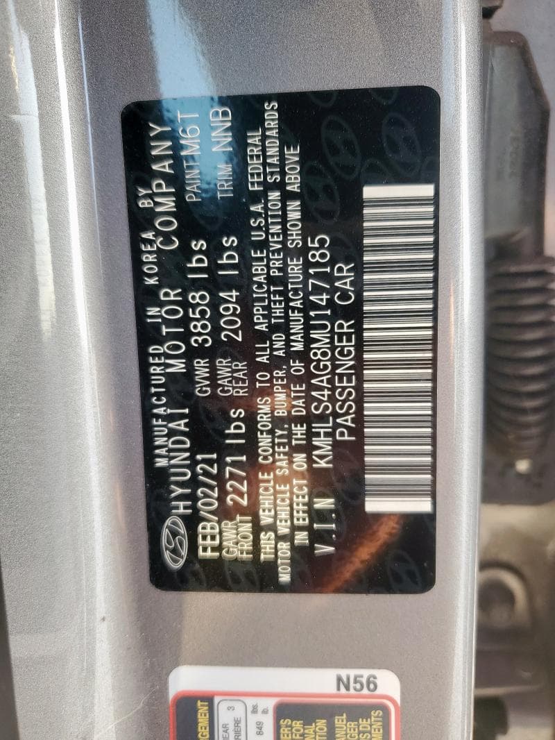2021 HYUNDAI ELANTRA SEL 12